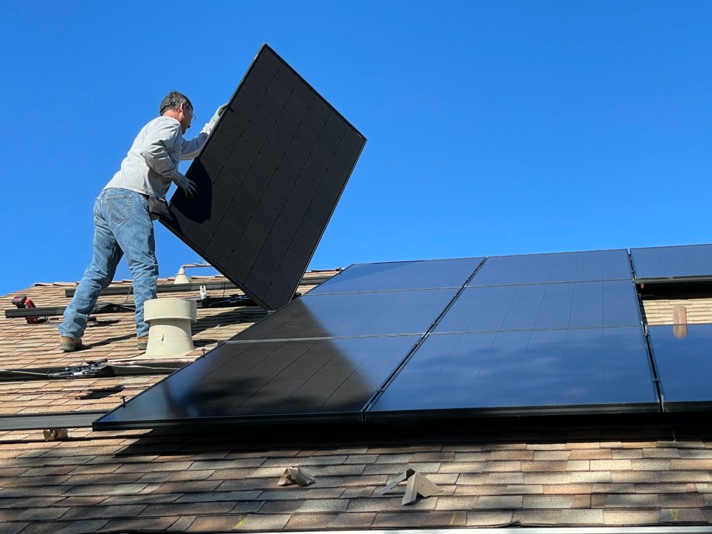 PVT panels on the roof